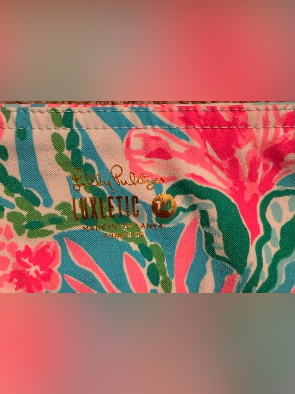 LILLY PULITZER LUXLETIC BIKE SHORTS - Picture 2 of 3
